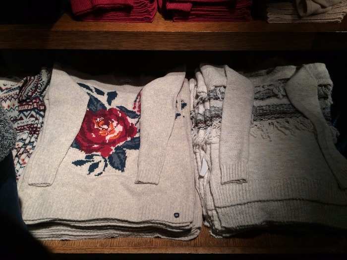 Abercrombie is really trying to get in on the sweater game.