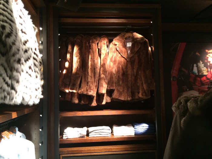 Looks like Abercrombie is going back to its literal heritage — as hunters! Check out the fur collection.