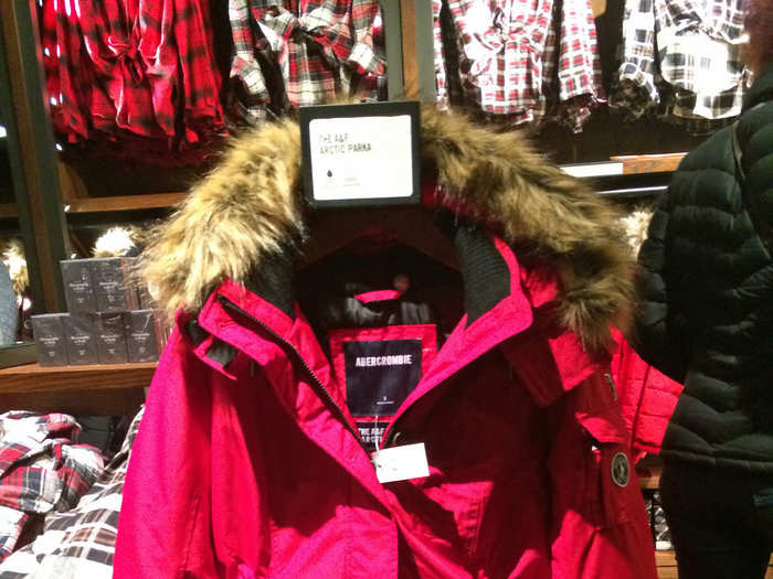 Abercrombie has released its own rendition of the popular Canada Goose jacket.