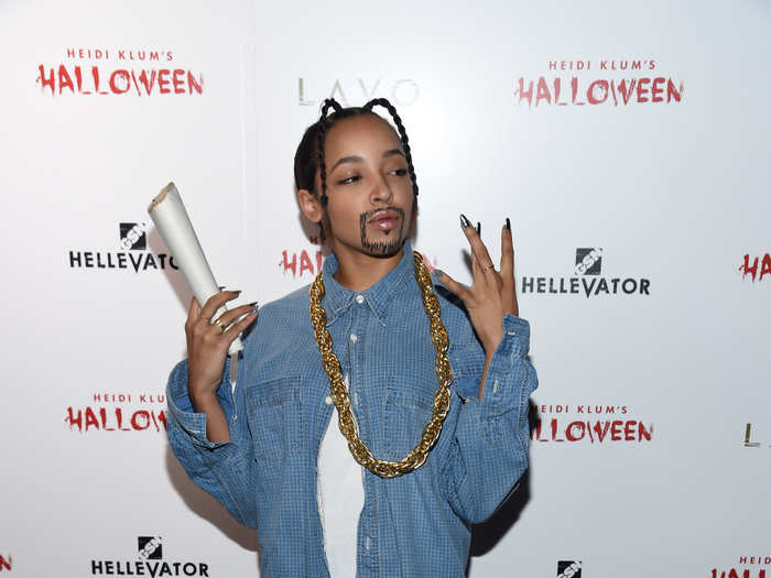 Singer and songwriter Tinashe, who wore a Snoop Dog costume, told Business Insider she wanted to "bring the West Coast" to New York City for Halloween. She added that she had to go all-out with her getup since Heidi is known for setting the bar really high. This was Tinashe