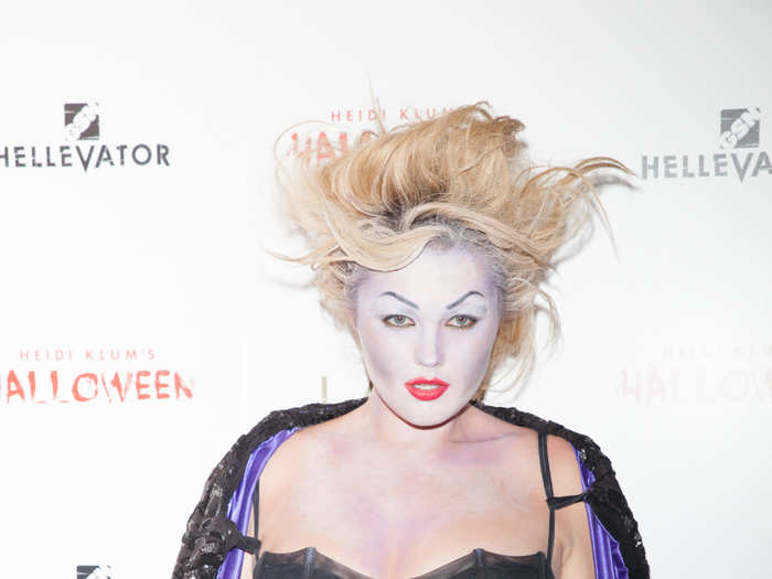 Model Georgina Burke was also present, dressed as Ursula from "The Little Mermaid."