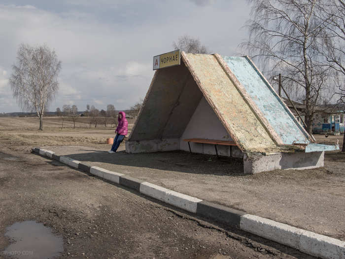 ... as many of the Belarusian bus stops are triangular in design.