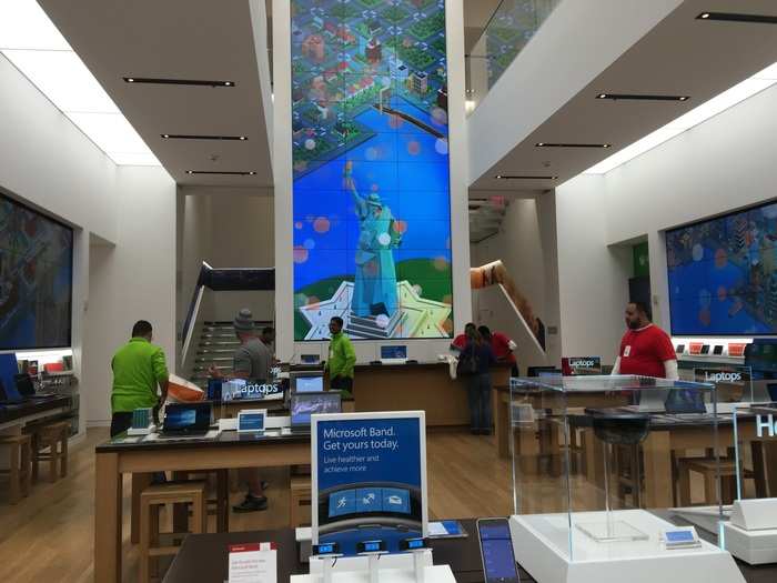 One of the Microsoft employees told me the store has been really busy since it opened just a few days ago.