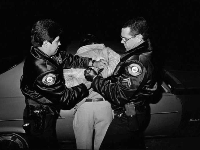 The access allowed Valentine to tag along in almost any situation. Here, Officer Banuelos and Agent Olquin control a DUI suspect resisting arrest.