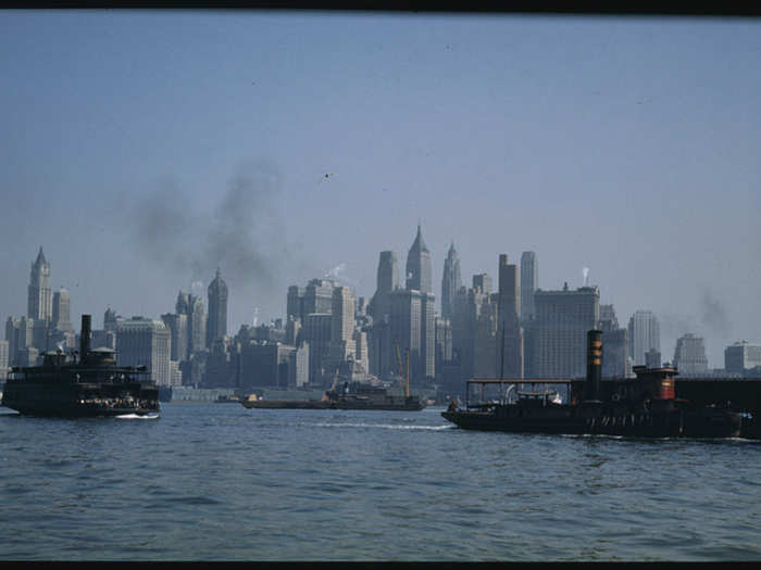 Cushman snapped this spectacular view of Lower Manhattan from across the water in Jersey City.