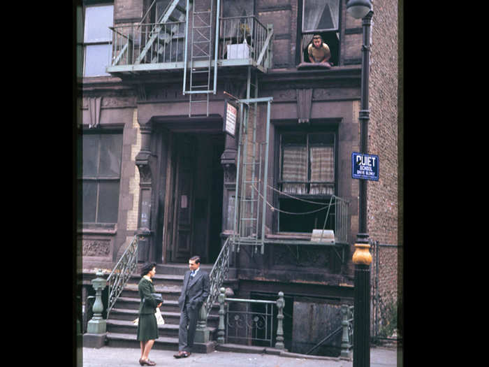 This scene from the Lower East Side looks straight out of a movie.