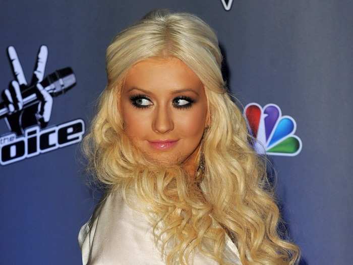 Christina Aguilera ate foods of a different color every day for a week.