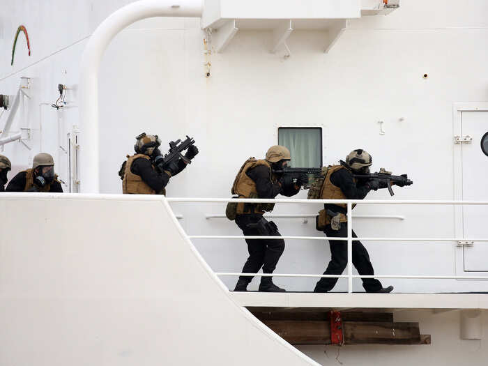 Special forces have also practiced specialty missions, such as raids on enemy or captured ships.