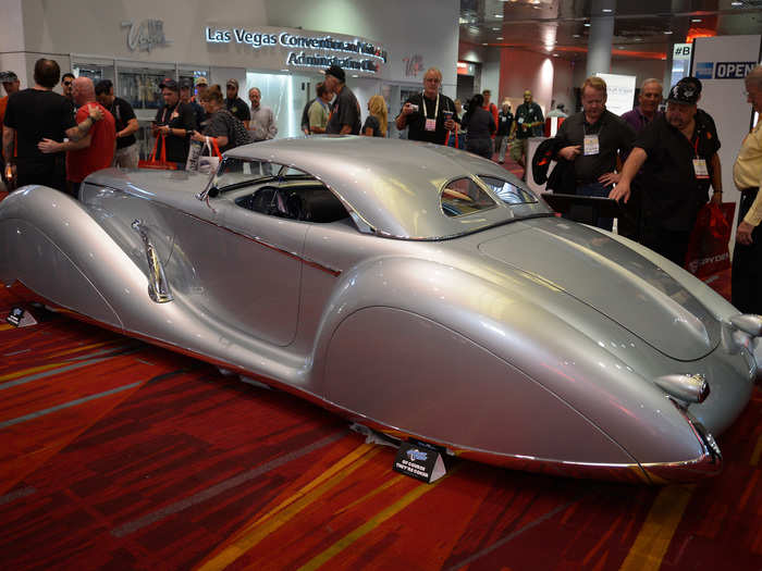 The sleek stunner is based on a 1934 Packard.