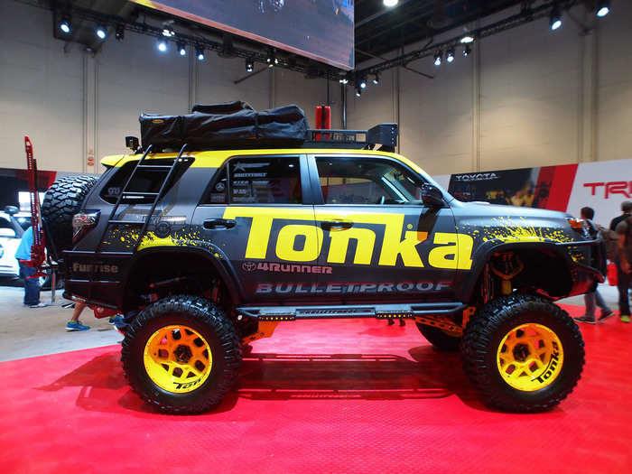 In addition to the movie-themed cars, the Japanese automaker also showed off its Tonka Truck 4Runner.