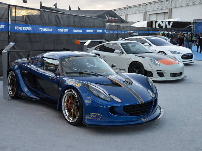 Another lightweight sports car at the show was the Lotus Elise.