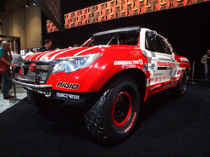 Honda brought its Ridgeline Baja trophy truck.