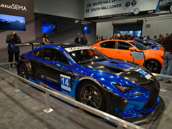 The Lexus RC-F showed up both as a GT3 racer and ...