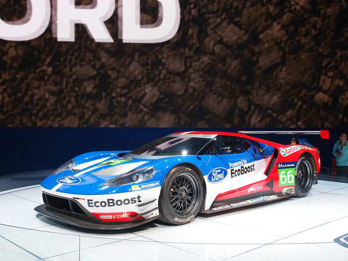 Ford showed off the GT in both race and ...