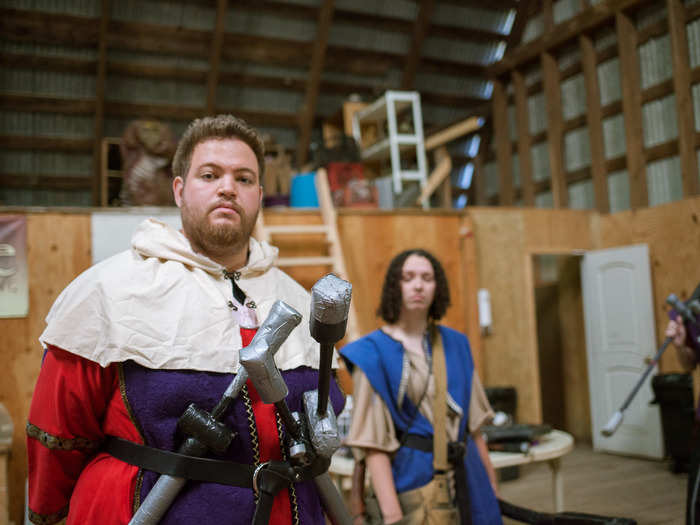 There is a pretty equal ratio of men to women at Alliance. According to Michael Ventrella, who runs Alliance, LARPs were more heavily weighted towards men 20 years ago, but now women love to get in on the role-play.