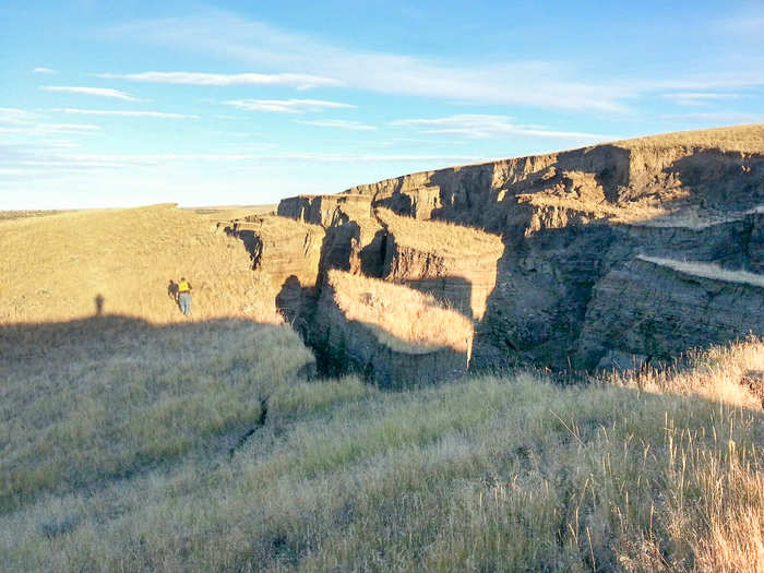 A massive gash across the southern foothills of Wyoming