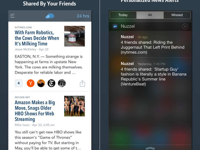 Nuzzel shows you what your friends are reading.