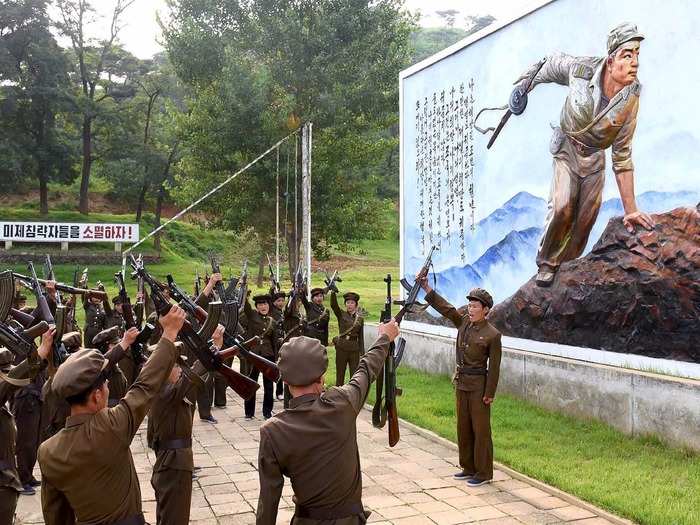 The number of people available for military service in North Korea is 2.5 times the population of Norway.