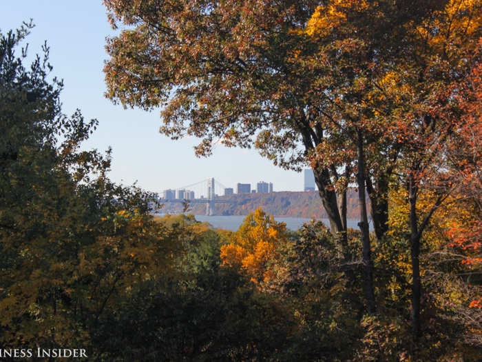 In certain parts of the park, you can get glimpses of the George Washington Bridge in the distance. Between the gardens and the views, the grounds serve as a popular location for weddings, corporate retreats, and other special celebrations.