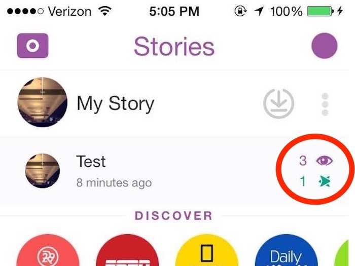 In the "My Story" feature, you can see how many people have viewed your Snapchat stories from the past 24 hours. You can also see how many people have taken a screenshot of your stories.