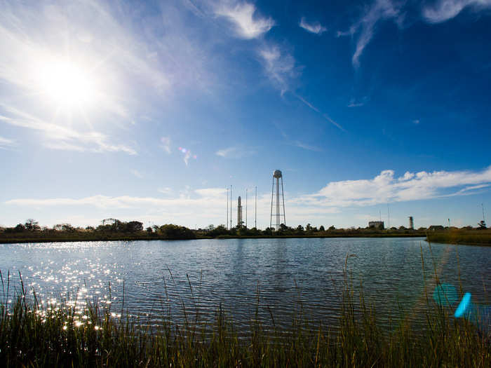 The following morning was gorgeous. The rocket was scheduled to launch at 6:22 pm that evening out of NASA