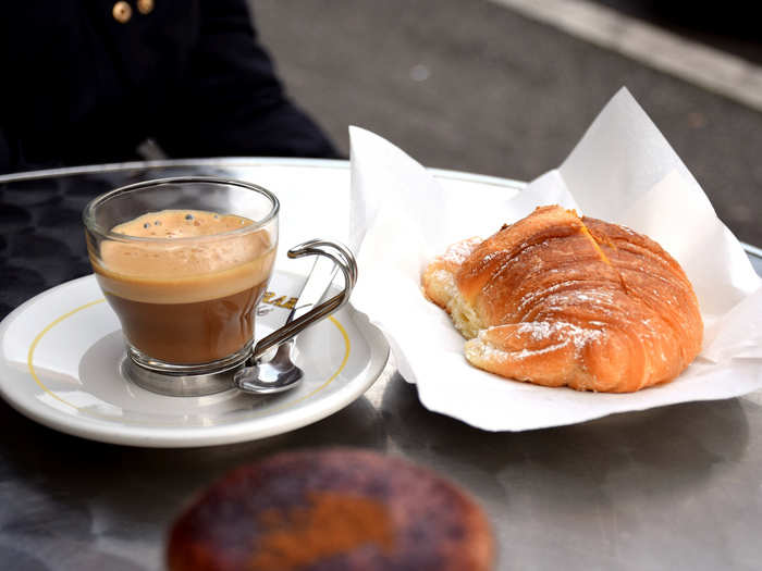 ITALY: Many Italians begin their day with a cappuccino and brioche slathered with jam or stuffed with chocolate.