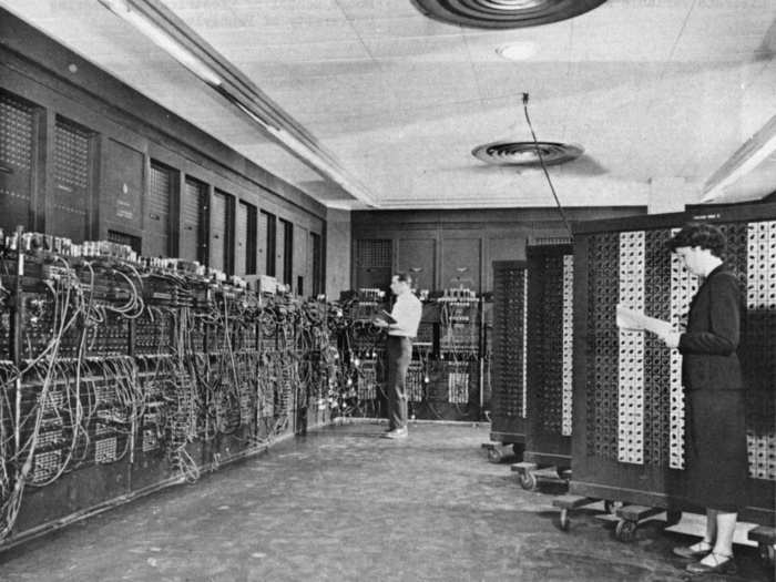 At this point, when people said "computer," they were referring to machines like the famous Eniac, the room-sized beast of a computer that helped the United States break enemy codes during World War II.