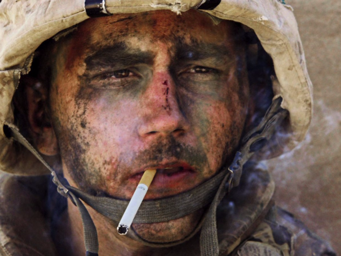 Marine Lance Corporal James Blake Miller, dubbed "Marlboro Marine," became the face of the Iraq war after his photo was taken by a Los Angeles Times reporter in Fallujah in 2004.