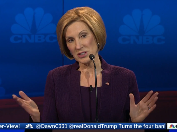 6. Carly Fiorina, Republican, former Hewlett-Packard CEO