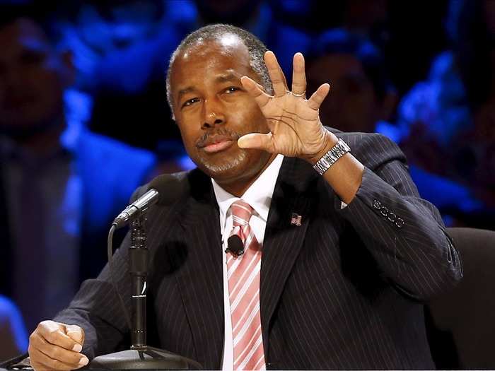 2. Ben Carson, Republican, retired neurosurgeon