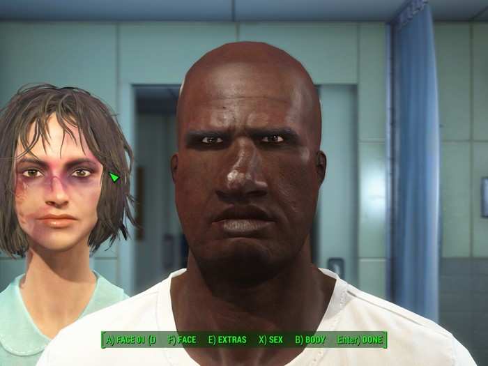 This couple has certainly seen better days. They look like they walked out of the boxing ring into "Fallout 4."