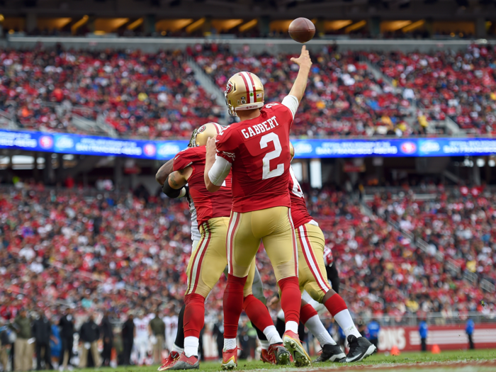 31. Blaine Gabbert, San Francisco 49ers