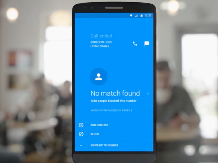 Facebook Hello is a free Android dialer app that helps users figure out who