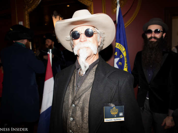 Harry Holman from Montana competed in the partial beard freestyle category. After winning three times in a local competition in Montana, Holman decided to try his luck in his first national competition.