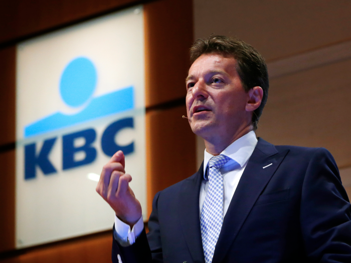 15. Johan Thijs, KBC — Thijs is one of the shorter serving executives on this list, taking charge in 2012. His leadership has helped the medium-sized Belgian bank flourish, and last year it made a profit of €1.76 billion (£1.24 billion; $1.88 billion). [Top 100 position: 23]