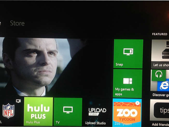 Compare that to the current Xbox One home screen, which looks like this: