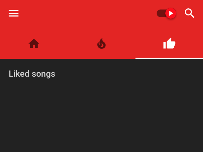 You can like songs to have them show up here.