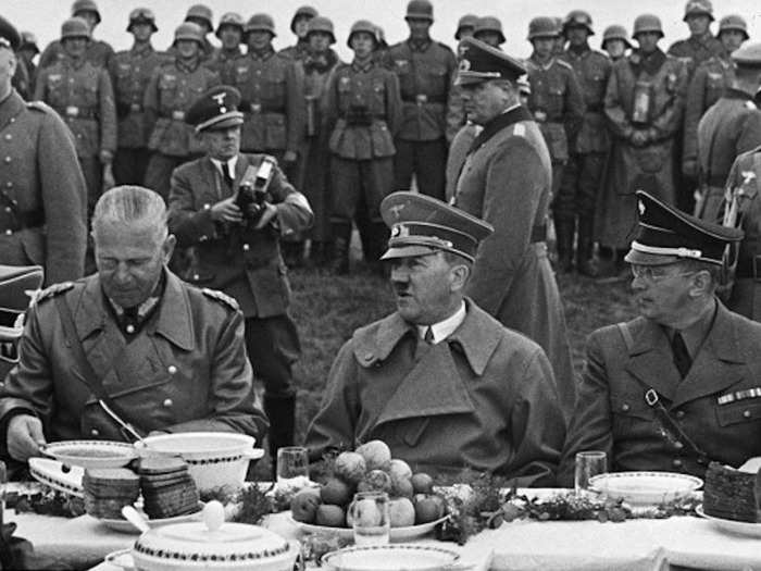 Hitler was a vegetarian and by the end of his life ate only mashed potatoes and broth.