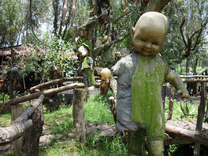 Island of the dolls in Mexico City