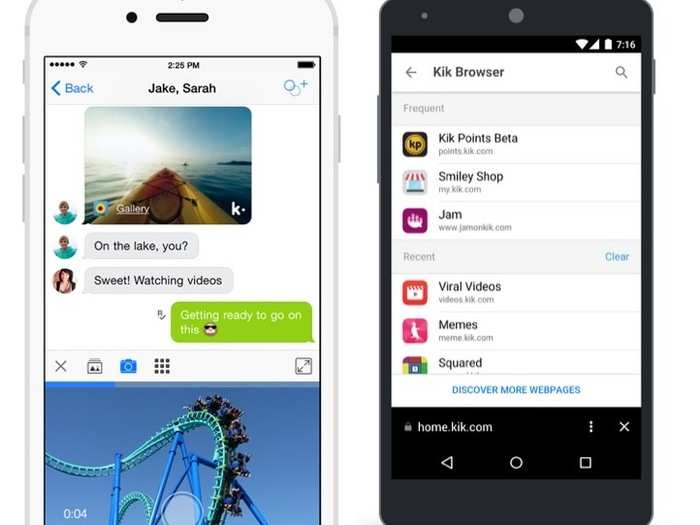 Kik makes messaging easy and (potentially) anonymous.