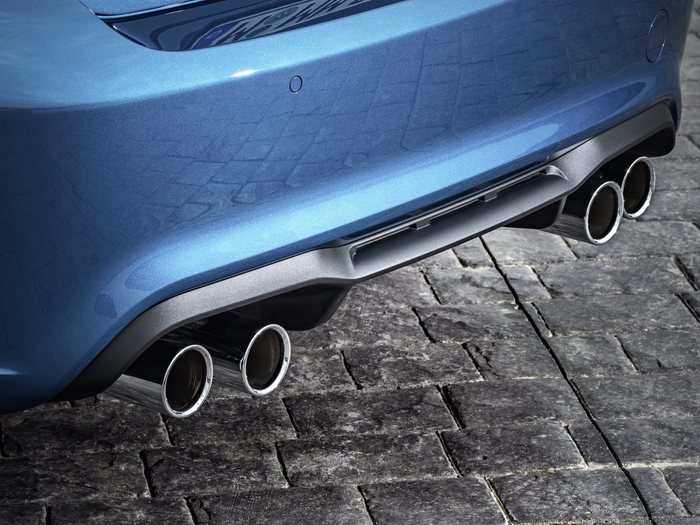 Check out the quad exhausts.