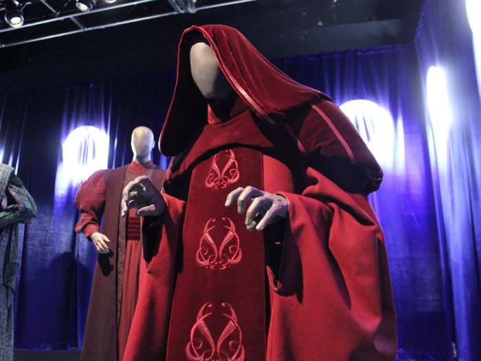 You can see iconic outfits like Emperor Palpatine