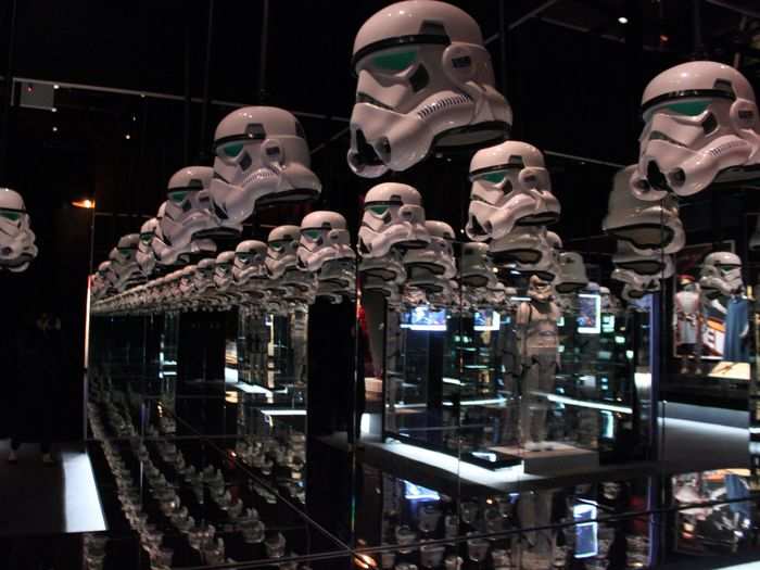 The coolest room of the exhibit is a shrine to the dark side which will have you doing a double take.