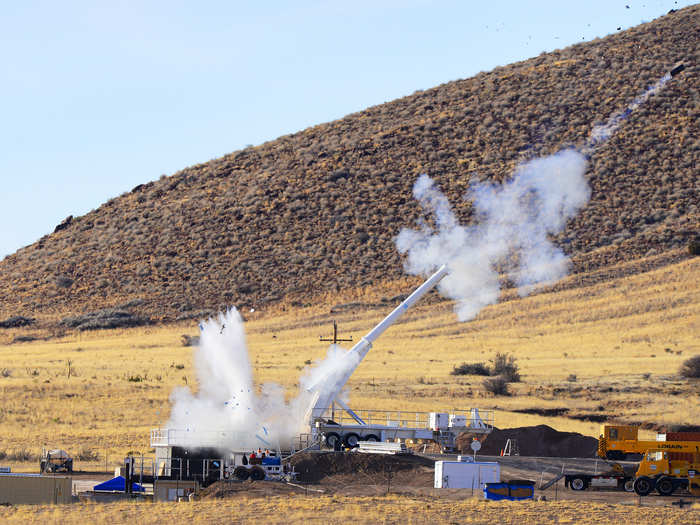 The new bomb has to work, of course. As part of an impact test in January 2015, Sandia Labs fired a dummy B61-12 bomb from its giant Davis Gun in New Mexico.