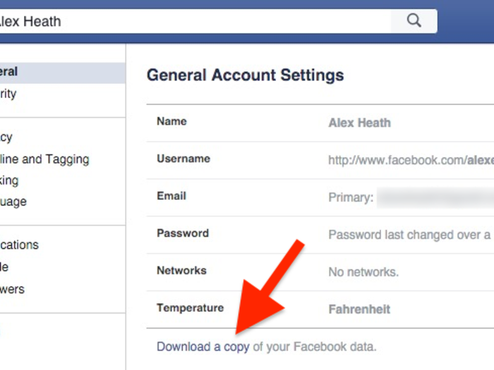 33. Saying goodbye to Facebook? Download all your data.
