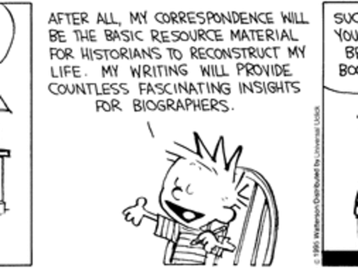 The car decal of Calvin peeing on the Ford logo is not a sanctioned "Calvin and Hobbes" item. In a 2005 Q&A, Watterson said he “clearly miscalculated how popular it would be to show Calvin urinating on a Ford logo.”