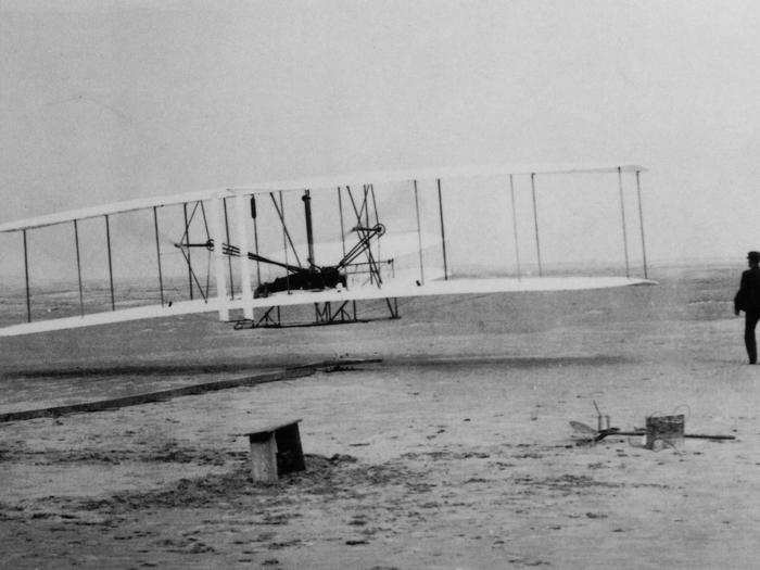 In 1903 the Wright Brothers flew for the first time. 66 years later, man landed on the Moon in 1969.