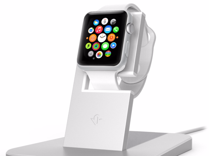 Twelve South’s HiRise stand will prop up and charge the Apple Watch.