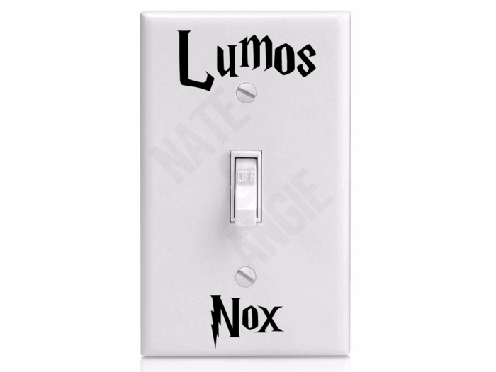 Lumos Knox Light Switch Decals