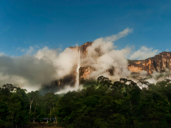 See Angel Falls — also known as Salto Ángel — in Venezuela’s Canaima National Park. As the world